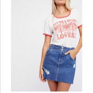 Free People Corsette Mini Skirt